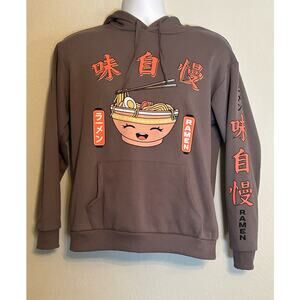 Social Scene Powered By Ramen Hoodie Gray Size Small Men's